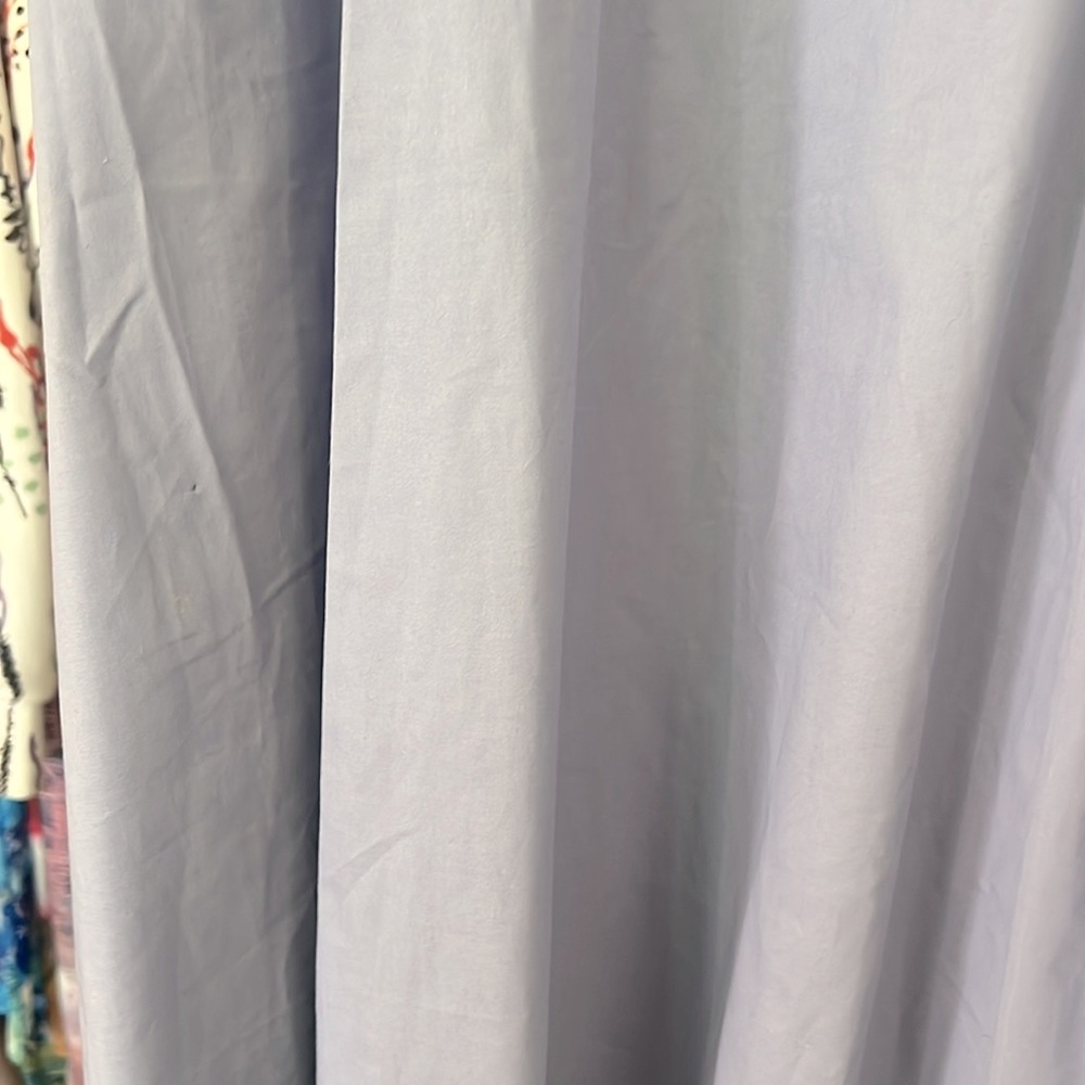 Periwinkle Cotton Midi Sundress with Flared Skirt - Picture 8 of 8